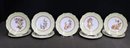 Group Of 9 Vintage Royal Worcester Hand Painted Floral Dessert Plates  Marked On Bottom RaNo.139396 W2344