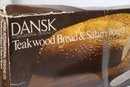 Dansk Teakwood Bread And Salami Board With Original Box