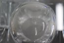 Vintage Vannes-cristal Signed MCM Crystal Wine/Ice Bucket With Chrome Handle