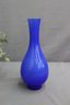 Balboa-Venetian Blue/White Cased Glass Longneck Pear Vase