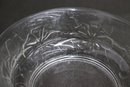 Vintage Press Ribbon Glass Bowl -Made In USA