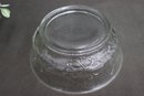 Vintage Press Ribbon Glass Bowl -Made In USA