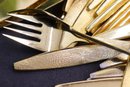 Group Lot Of Stanley Roberts Sun Burst Stainless Flatware