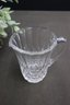 Group Lot Of Cut And Pressed Glass - Bowl, Cake Stand, Vase, Pitcher