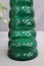 Spanish Green Glass Stacked Rings Decante/Bottle