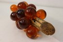 Vintage Lucite Grapes On Driftwood Mid Century Mod