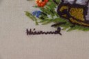 Vintage Hummel Framed Crewel Work-Embroidered