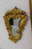 Group Lot Of 5 Wall Mirrors Along With A Wall Shelf