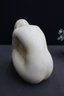 Vintage Figural Female Nude Plaster Sculpture, Signed And Marked