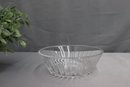 Group Lot Of 3 Cut Glass Crystal Bowls - Flat, Footed, And Pedestal (one Is Val-st-Laurent)