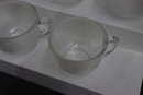 Partial Pebbled Glass Tableware Set, Assorted Pieces