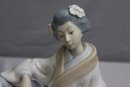'Oriental Melody' Geisha Playing Shamisen (Lute) By Lladro/NAO Figurine  #227