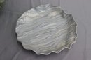 Round Gray Ceramic Serving  Dish
