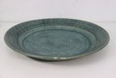Large  MCM Pottery Green/Blue Platter