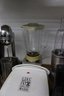 Ginormous 2 Shelf Lot Of Kitchen Small Appliances, Utensils, And Equipment