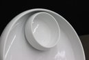 Bret Bortner Design White Porcelain Chip & Dip