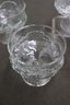 Group Lot Of 8 Anchor Hocking Rainflower Clear Sherbet Coupes