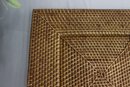 Vintage Square Rattan Charger-13' X 13'