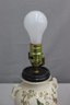 Chinoiserie Ginger Jar And Wood Scroll Base Table Lamp