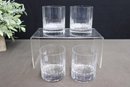 Group Lot Barware: 4 Facet Fluted Rocks Glasses And 7 Facet Fluted Highball Glasses