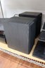 Multi-Component Audio Sound System With UPS, Paradigm, Reciever, 3 Speakers, Stand
