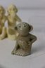 Group Lot Of Miniature Monkey And Chimpanzee Figurines - Singles, Pairs, And Trios
