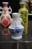 Colorful Group Lot Of Japanese Porcelain Miniatures Vases And A Few Chinese, Irish, And Other