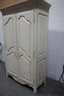 ETHAN ALLEN- Armoire Country Cottage Storage Linen French Cabinet Farmhouse Vintage Solid Wood