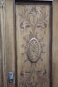 Ornate Carving Adorned Wooden Two Door Wardrobe
