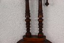 Vintage Victorian-style Carved Walnut Aneroid Barometer (missing Thermometer And Trim Ornament)