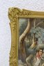 Two Ornate And Elegant Faux Gilt Frames With Two Vintage Color Prints