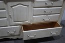 Ethan Allen French Country White Console Dresser