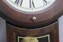 Linden 31 Day Regulator Wall Clock With Port Hole Face Door, Pendulum, Winding Key