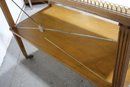 Brass Gallery Top Console   With Stylish X-supports