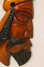 Two Hand Carved Kaduru Wood Kings Profile Wall Decorative Plaques