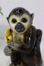 Vintage  Capuchin Monkey With Banana