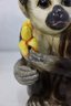 Vintage  Capuchin Monkey With Banana