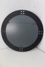 Vintage Al Glass/Becker Designs Round Wall Mirror With Pierced Band Frame