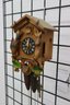 Colorful Black Forest Cuckoo Clock Hunter Hung Quail And Rabbit