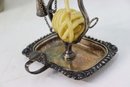 Vintage Silver Plate Wax Jack Chamberstick With Douter