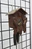 German Black Forest Cuckoo Clock Two Birds With Black Face