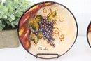 Group Of 4 Sorelle Studios Certified International Ceramic Grape Bunch/Varietal Bowls