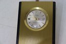 Two Vintage Brass Body Desk Clocks