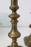 Vintage Pair Of Classic Brass Candlesticks