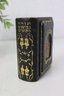 Vintage Mini Jewish Bible/Holy Scriptures Leather Bound With Tower Of David Copper Relief Inset