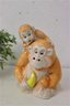 AMC NY, NY Ceramic Gorilla And Infant Cookie Jar With Cookie Stealing Alarm