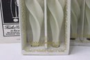 Group Lot Of In The Box Decorative  Feather And Twist Bees Wax Candles