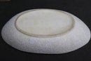 Vintage MCM Ceramic Textured Confetti Splatter Ware Oval Bowl