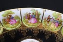 Vintage Tirschenreuth Porcelain Gold Decorated Fragonard Courting Couple Cabinet Plate