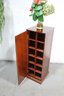 Wooden Pillar Plinth With 2 Side Doors With Divided Cube Shelves (not For Shoes)
